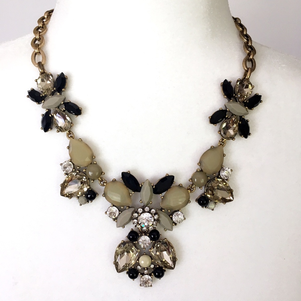 J.Crew Rhinestone Statement Necklace - Picture 1 of 5
